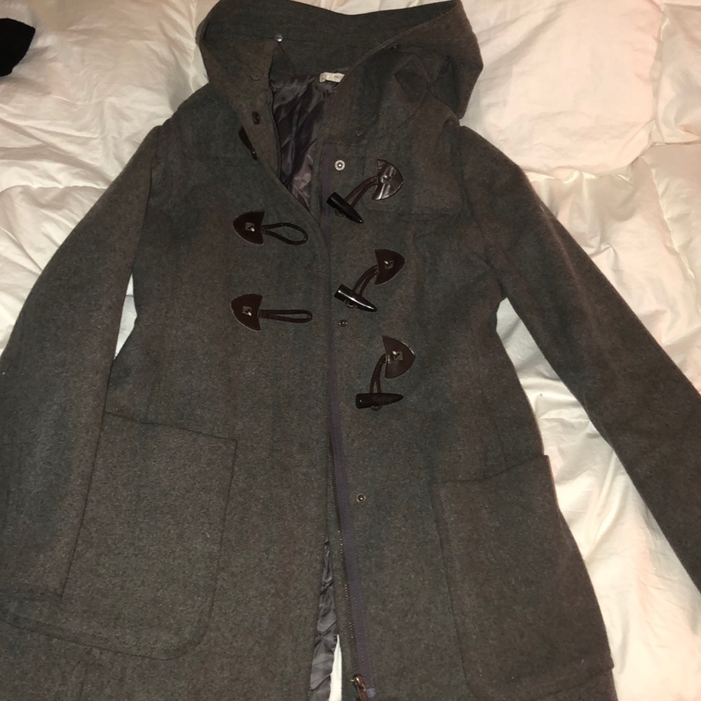 |CHARCOAL GREY COAT|